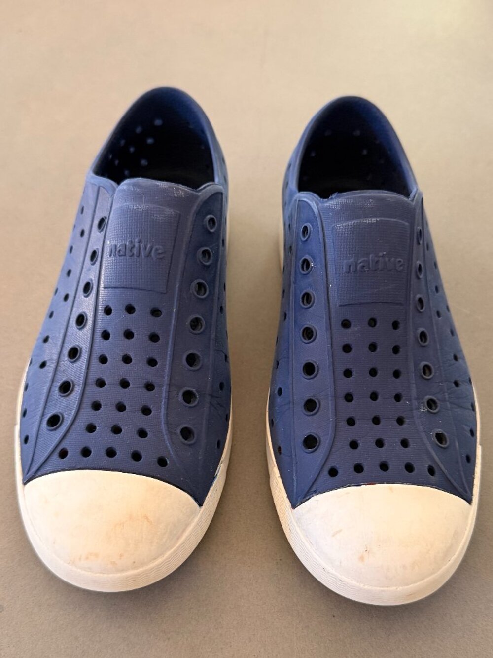 Native Jefferson Regatta Blue Shoes Big Kids Size 2